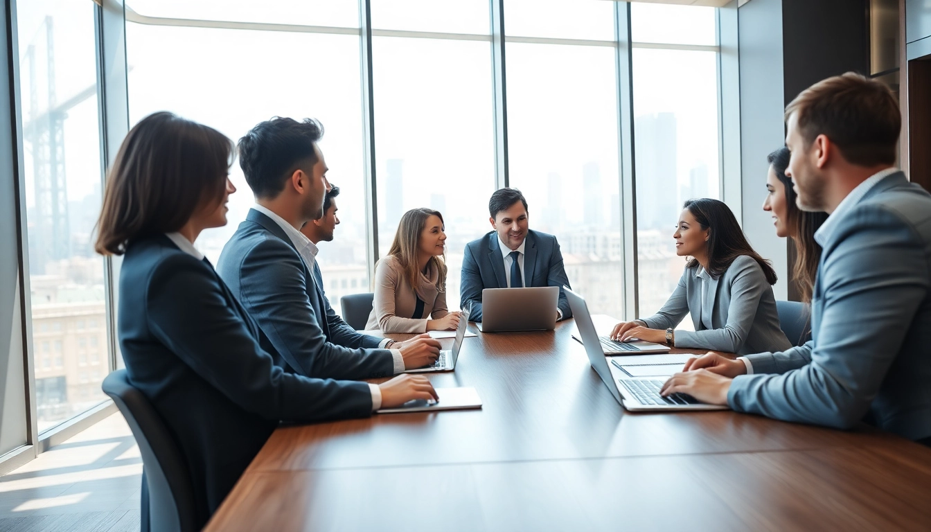 Engaging business services discussion at https://piraminds.com/category/business-consumer-services/ in a modern conference room.