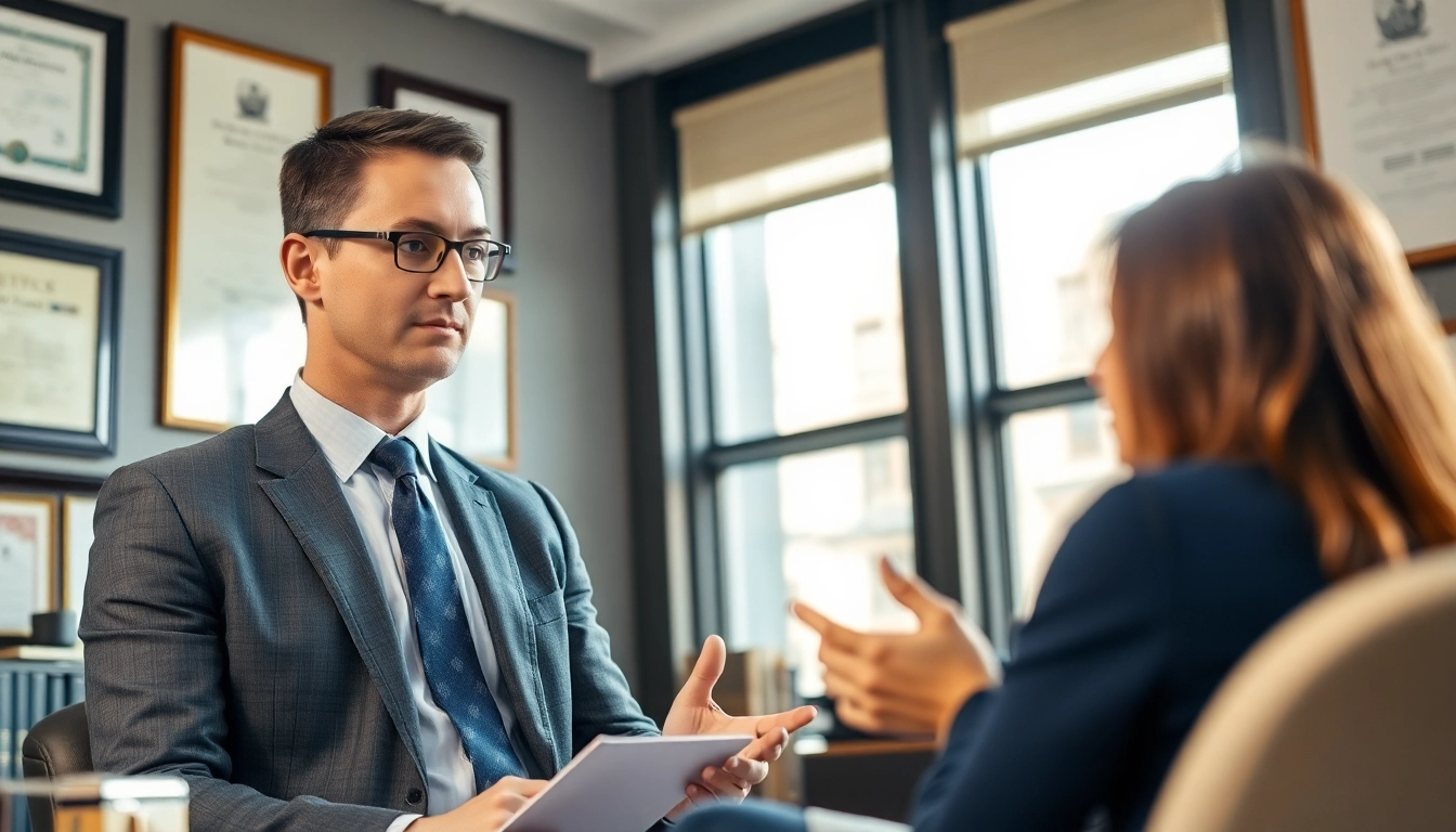 Consultation with New York City Injury Lawyer providing expert legal advice.