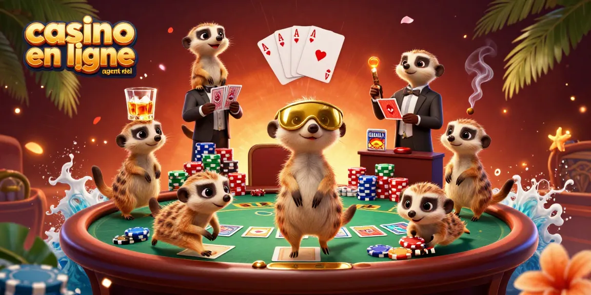 Les meerkats gèrent un casino en ligne argent réel vibrant avec des jeux de cartes !