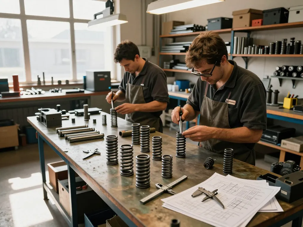Arcuri la comanda personalizate, realizate de meșteșugari pricepuți într-un atelier industrial luminos.