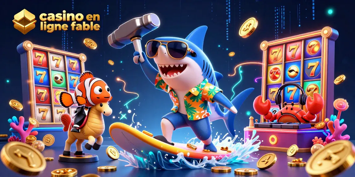 Admirez cette illustration qui évoque un casino en ligne fiable avec un décor enivrant et un gameplay palpitant.