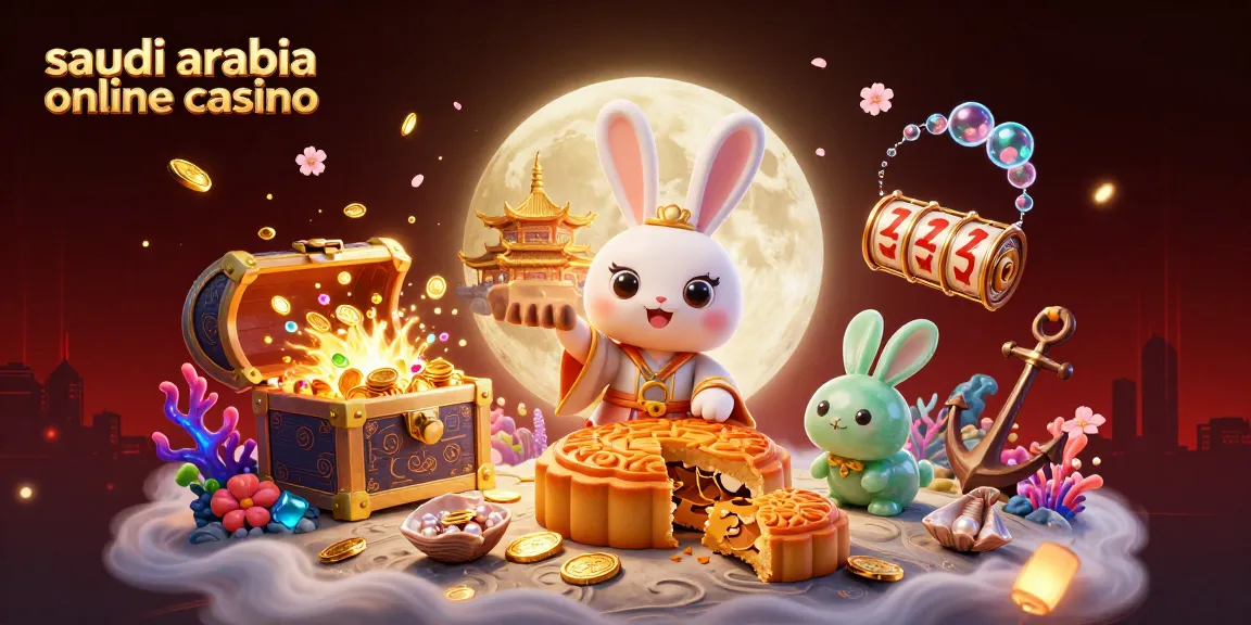 Experience the thrill of saudi arabia online casino with a vibrant 3D moon rabbit scene filled with winning elements.