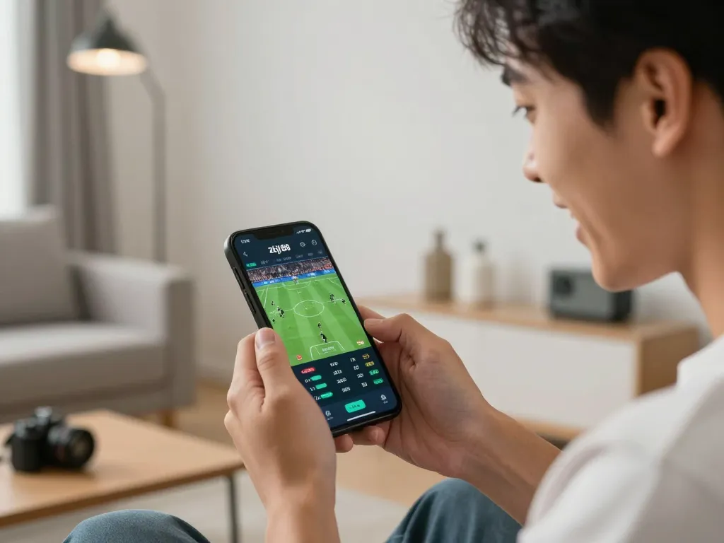 Player engaging with the zkjj188 mobile app, cheering after a sports betting win.