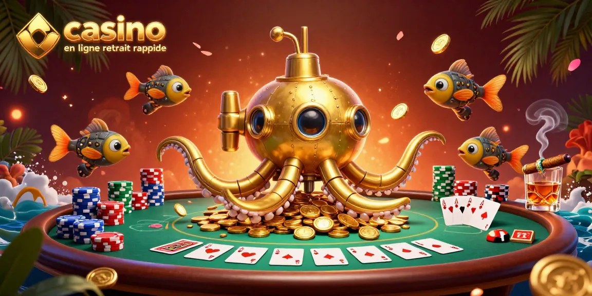 Les joueurs profitent de retraits rapides dans un casino en ligne retrait rapide entourés de pièces d'or.