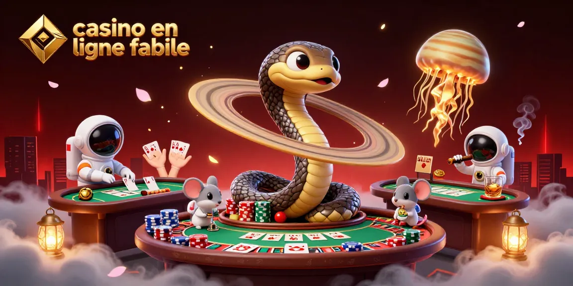 Les astronautes parient sur la roulette cosmique du serpent Saturne dans un casino en ligne fiable.