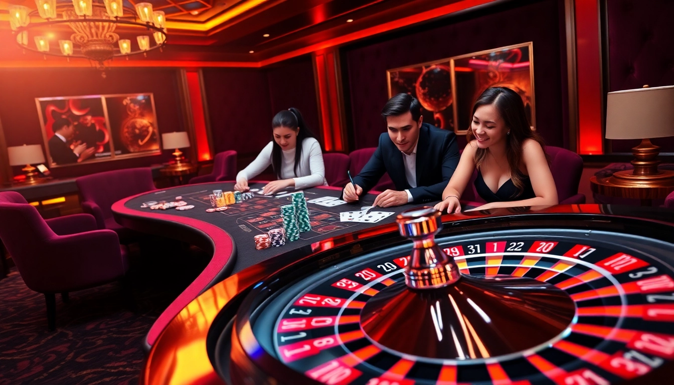 A dynamic gambling scene featuring poker chips and cards, showcasing mm88 vin's exciting betting experience.