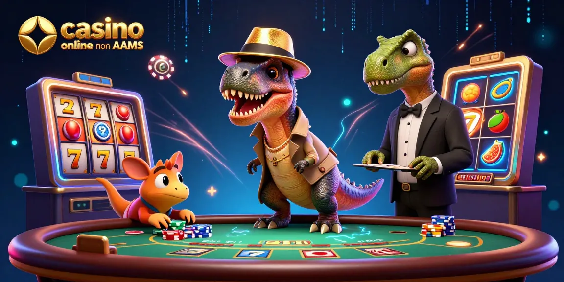 Gioca nei migliori casino online non AAMS con un velociraptor al blackjack e frutti interattivi.
