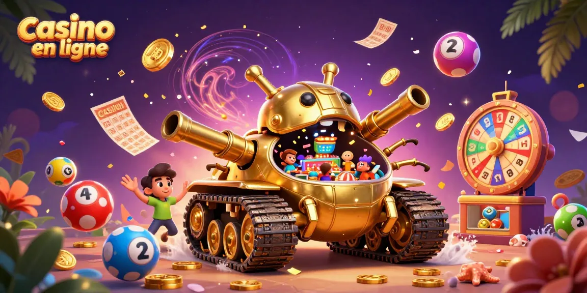 Casino en ligne : amusez-vous dans une scène vibrante remplie de mini-jeux de casino et de festivités.