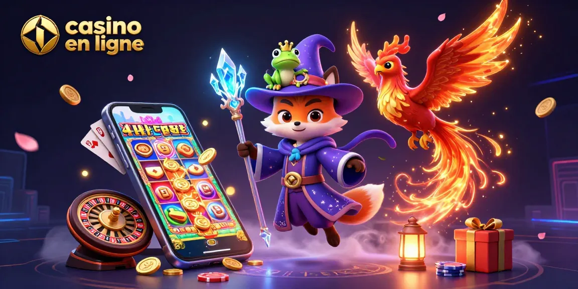 Un casino en ligne captivant avec un magicien en 3D, un phœnix et des jeux d'argent animés.