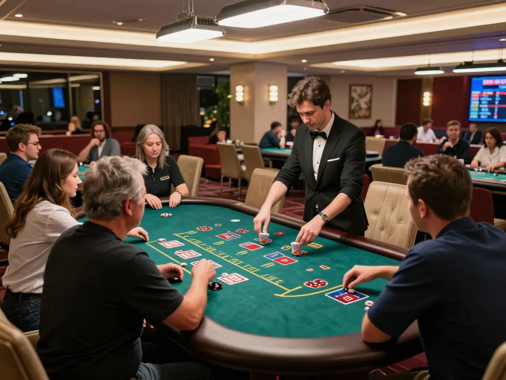 Players engaging in strategic blackjack gameplay at u888 live casino, showcasing excitement and interaction.