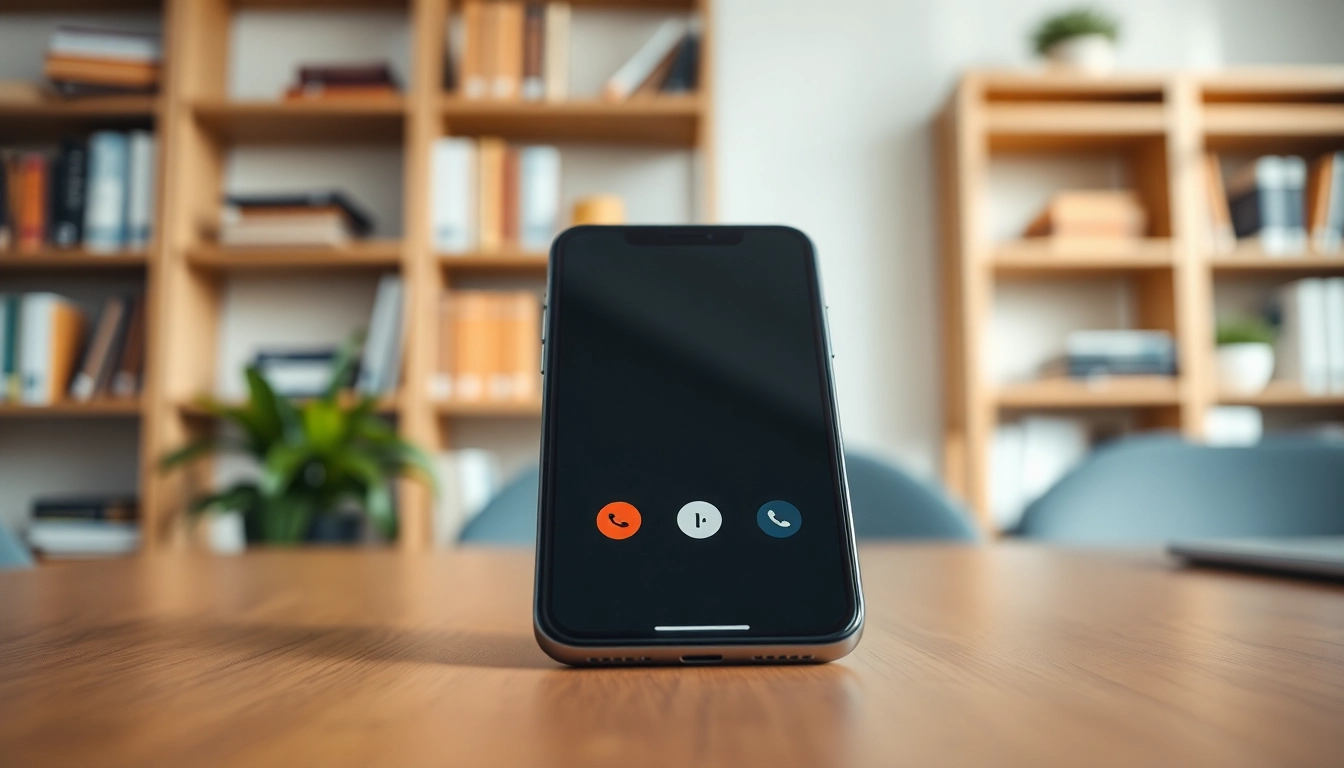 Recording a call using a smartphone display showing call recording features.