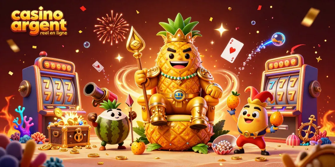 Plongez dans l'univers du casino argent reel en ligne avec des personnages colorés et des machines à sous vibrantes.