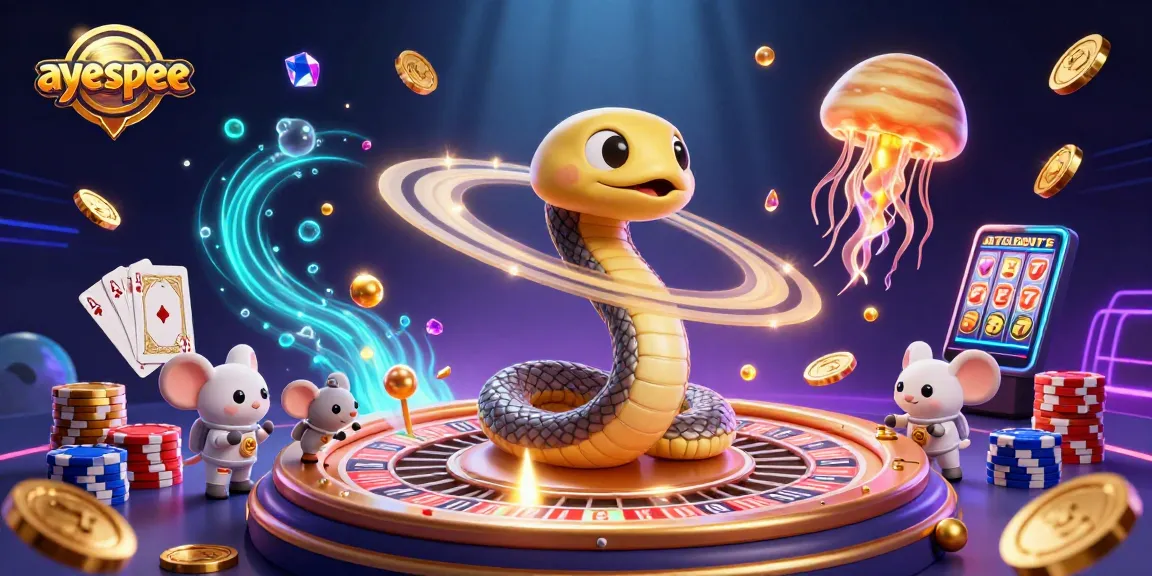 Mainkan slot di ayespee sambil menjelajahi dunia gemerlap kasino 3D yang megah.