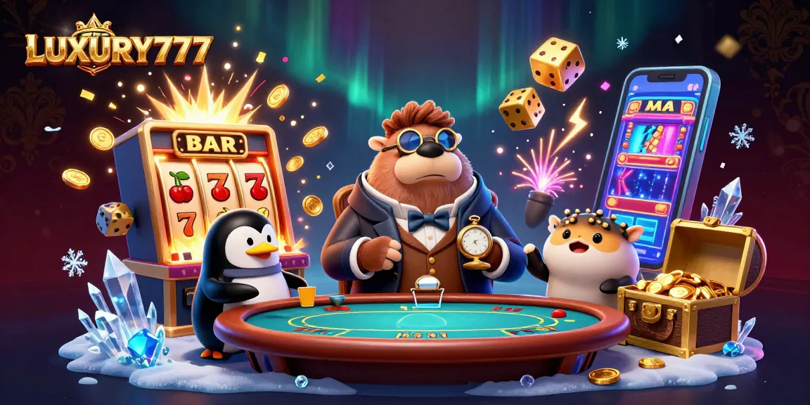 Menghadiri permainan LUXURY777 di meja poker bawah laut yang dikelilingi slot jackpot.