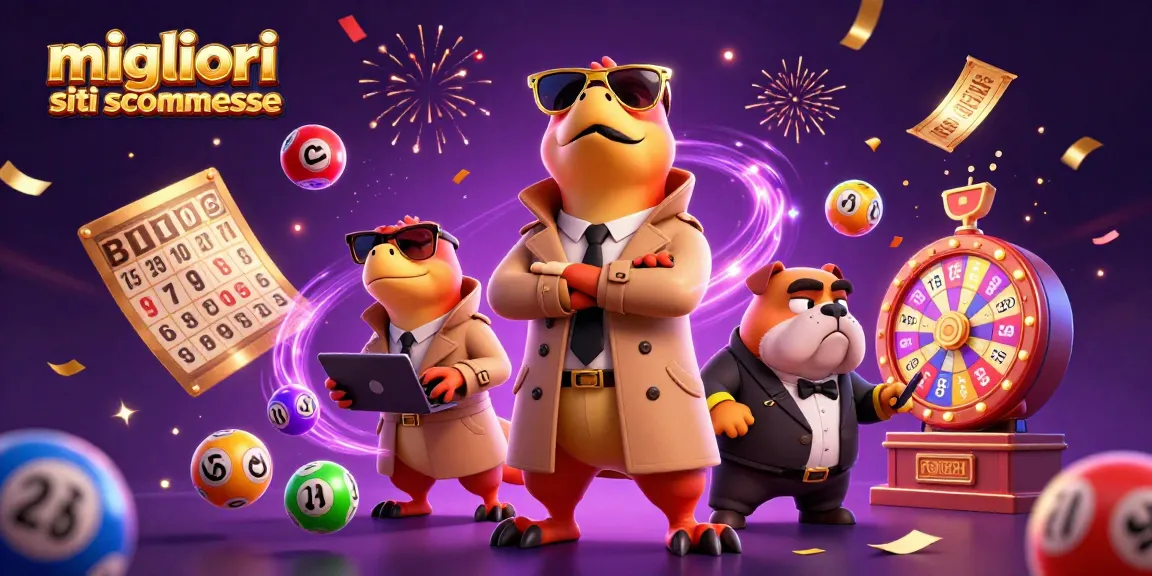 Illustrazione 3D con i migliori siti scommesse, rapaci in veste divertente al casinò