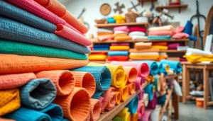 Creëer prachtige items met wafel katoen in deze kleurrijke stoffenwinkel.