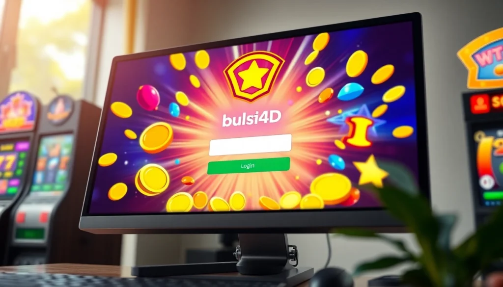 Masuk ke bukti4d login slot dengan tampilan penuh warna dan elemen grafis slot yang menarik.