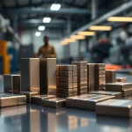Showcasing Alnico magnets manufacturer in china with precision craftsmanship in an industrial workshop setting.