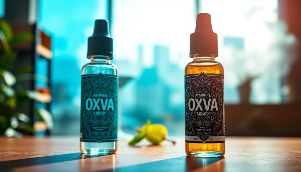 Erlebe die Vielfalt von Oxva Liquid in modernen, eleganten Flaschen mit aufregendem Design.