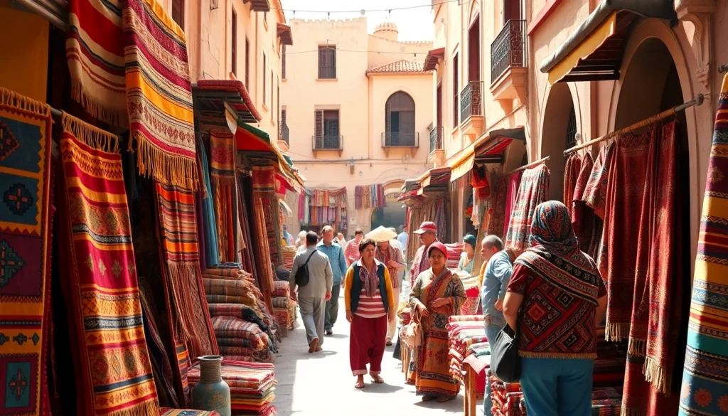 Experience the vibrant culture of Morocco in the marketplace during a visit morocco.