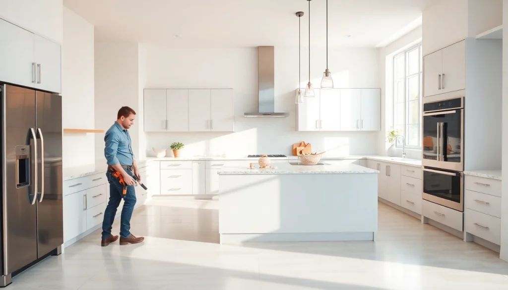 Enhance your space with innovative bathroom and kitchen remodeling showcasing modern design elements.