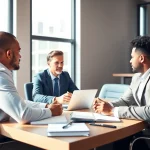 Engaging truck accident lawyers from https://www.shiverhamilton.com working collaboratively in a modern office.