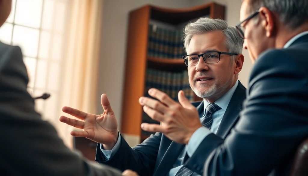 Consultation between a lawyer and client at https://www.marylandpersonalinjurylawyer.com with an emphasis on professionalism.