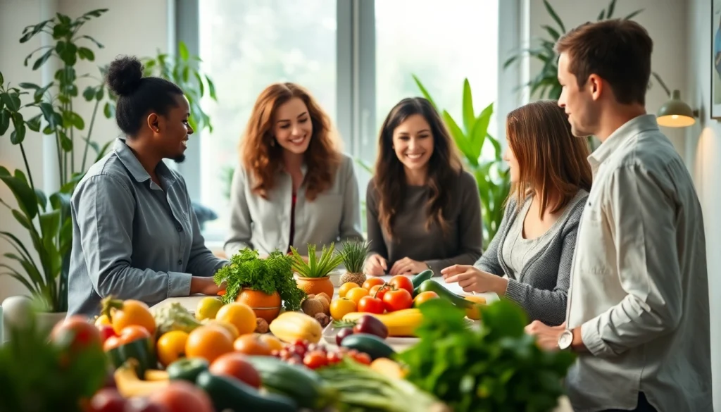 Engaged individuals collaborating over healthy meal plans at https://healthyvix.com