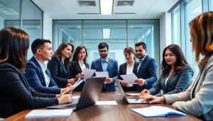 Data privacy legal advisory India with legal experts discussing compliance documents in a modern office setting.