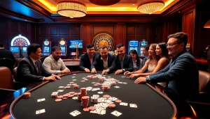 Experience premium gambling at https://whycazino.com with an exciting casino scene showcasing gameplay.