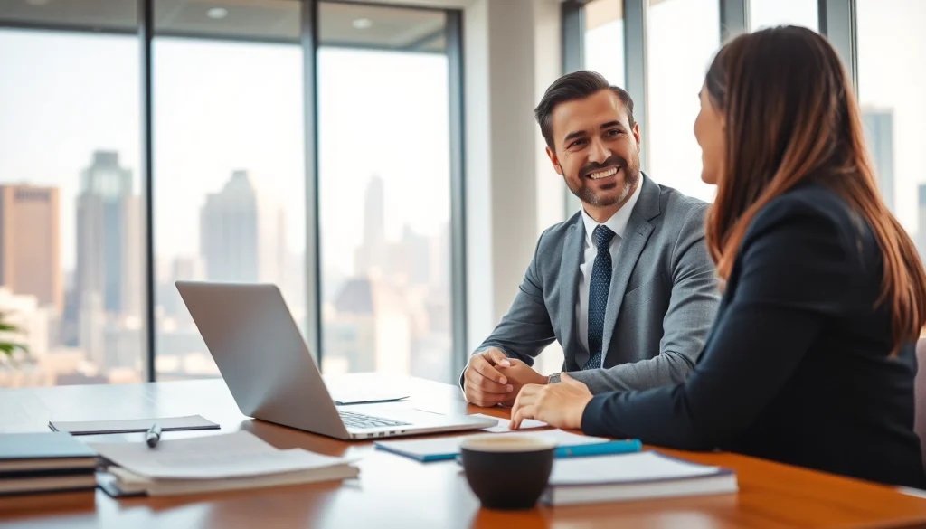 Engaging consultation with a personal injury lawyer from https://www.cohanlegal.com in a professional office setting.