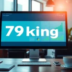79king website interface showcasing digital marketing success with engaging analytics and creative graphs.