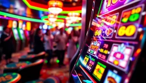 Menampilkan virus4d slot yang menggembirakan dalam suasana kasino yang cerah dan dinamis.