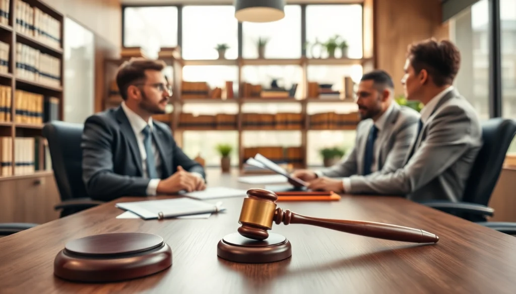 Engaged attorney and client discussing matters at https://www.aafloridalawyer.com in a professional office.