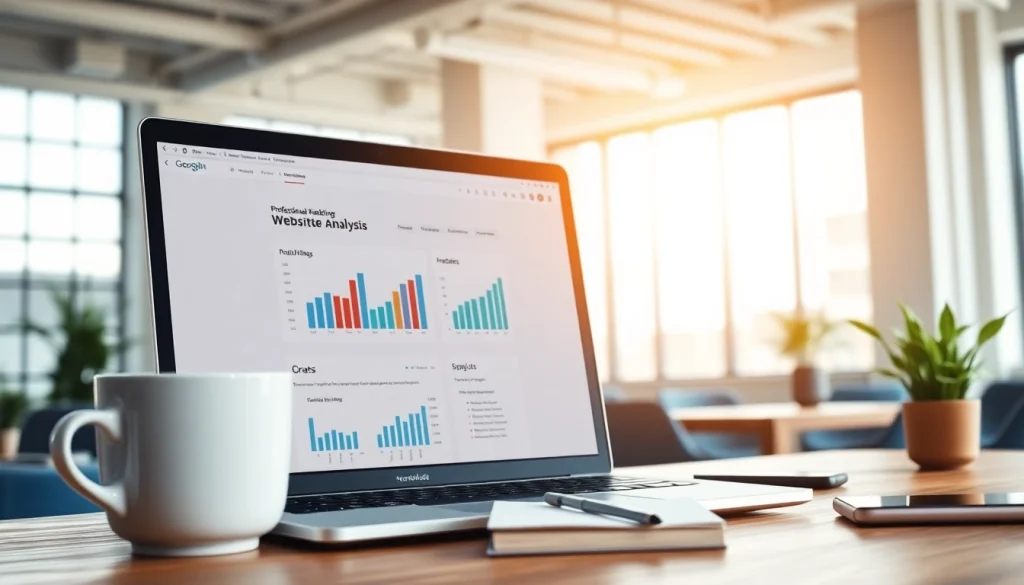 Analyze af88.com performance metrics with a professional setup in a modern office.