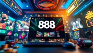 Experience the dynamic online gaming world with 888 new, featuring secure transactions and a vibrant casino interface.