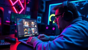 Engaging streamer exploring features of https://streamgen.cc for optimizing Twitch clips.