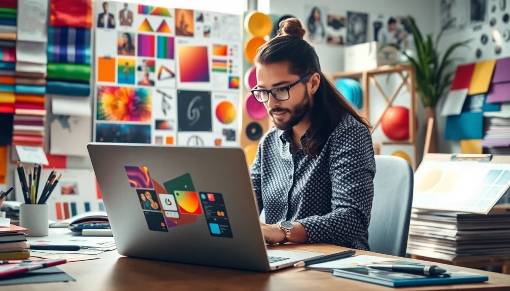 Visualize the creative atmosphere of https://wpedition.com with an inspiring designer's workspace.