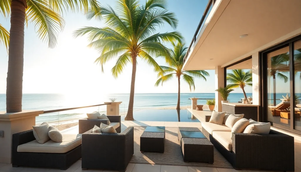 Showcase of Pattaya property for sale featuring a tropical beachfront villa with ocean views.