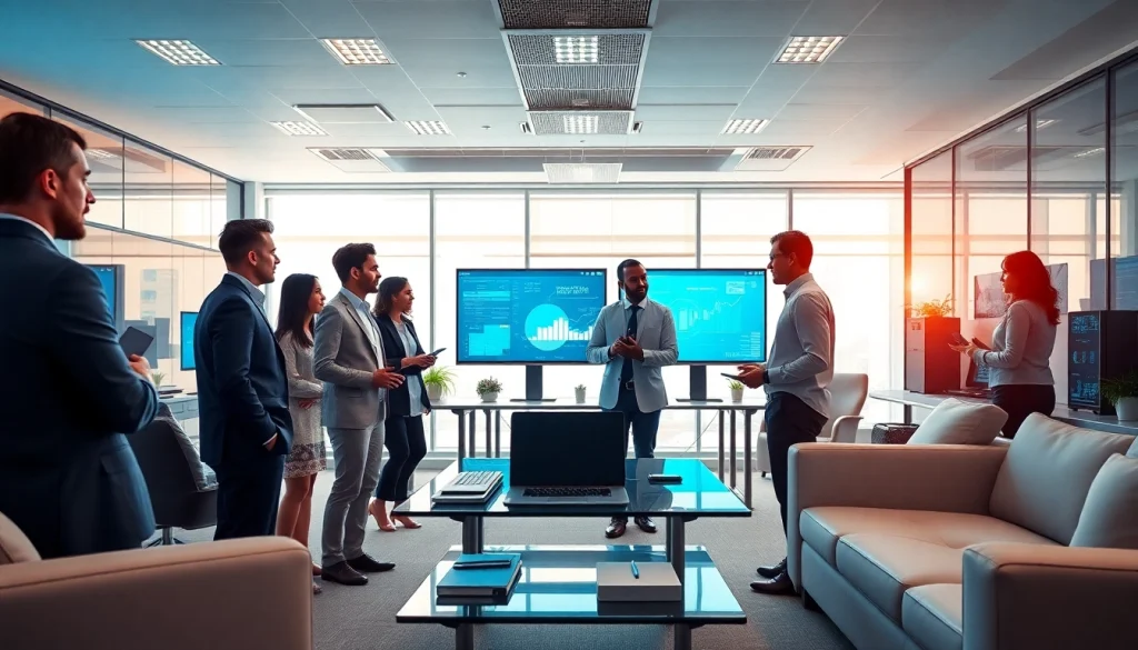 Managed IT Services Tampa team collaborating in a modern office environment.