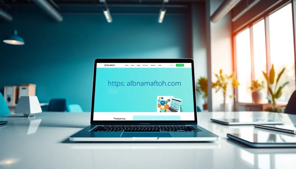 Generate interactive elements for https://albmaftoh.com showcasing modern website design.