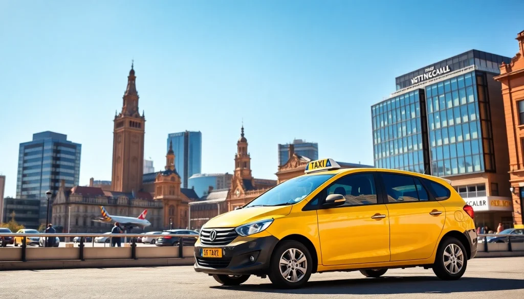 Book a reliable taxi from Nottingham to Birmingham Airport with a modern cab in a vibrant city.