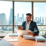 Erleben Sie die Expertise von https://frankfurt-bester-immobilienmakler.de durch kompetente Beratung in modernem Büro.