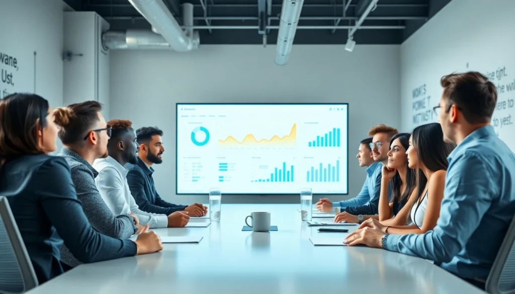 Verken https://nugevonden.nl en ontdek unieke zakelijke samenwerkingen in een moderne vergaderruimte.