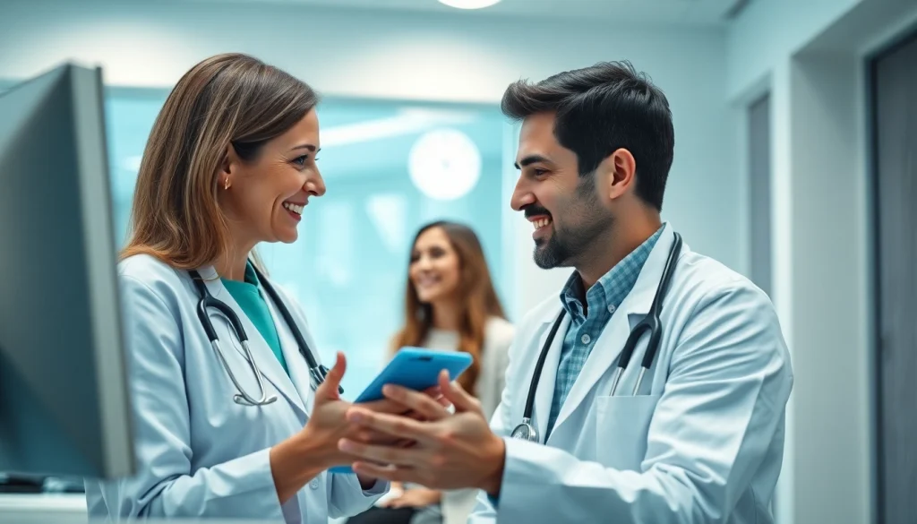 Engaging healthcare professional consultation at https://www.medexdtc.com, depicting caring interaction.