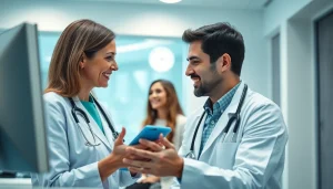 Engaging healthcare professional consultation at https://www.medexdtc.com, depicting caring interaction.