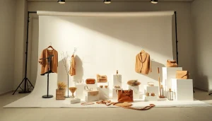 Professional ecommerce photographer showcasing products with quality lighting