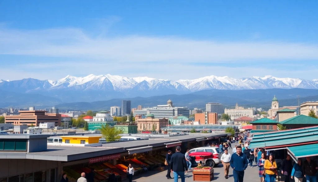 Experience the vibrant cityscape of Almaty, Kazakhstan featuring https://albmaftoh.com and majestic mountains.
