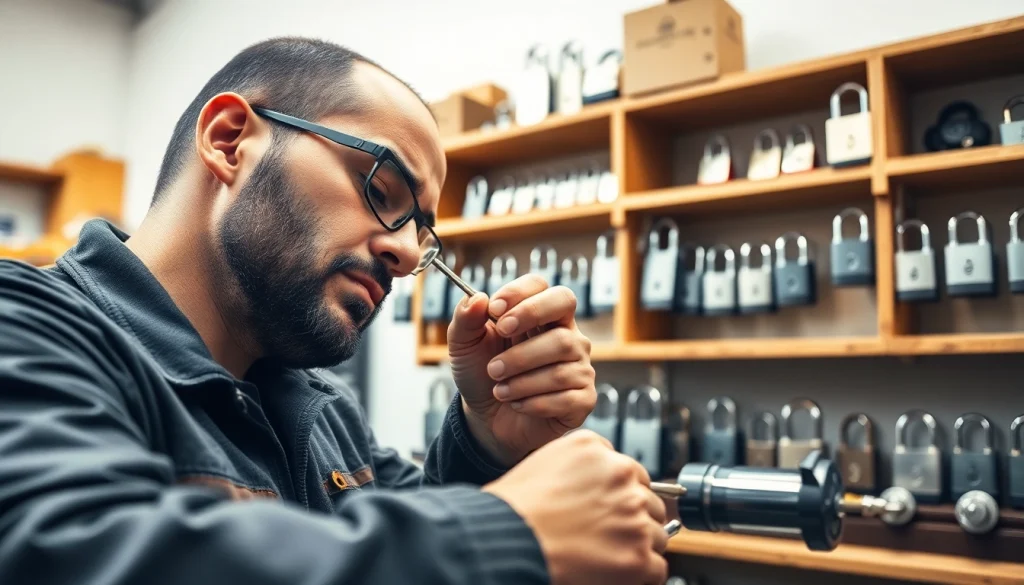 Installazione di serrature di dakenlocks.com che evidenzia la qualità e la sicurezza.