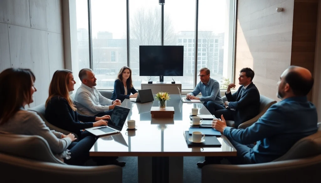 Team collaboration at https://www.shiverhamilton.com with diverse professionals in a modern office.